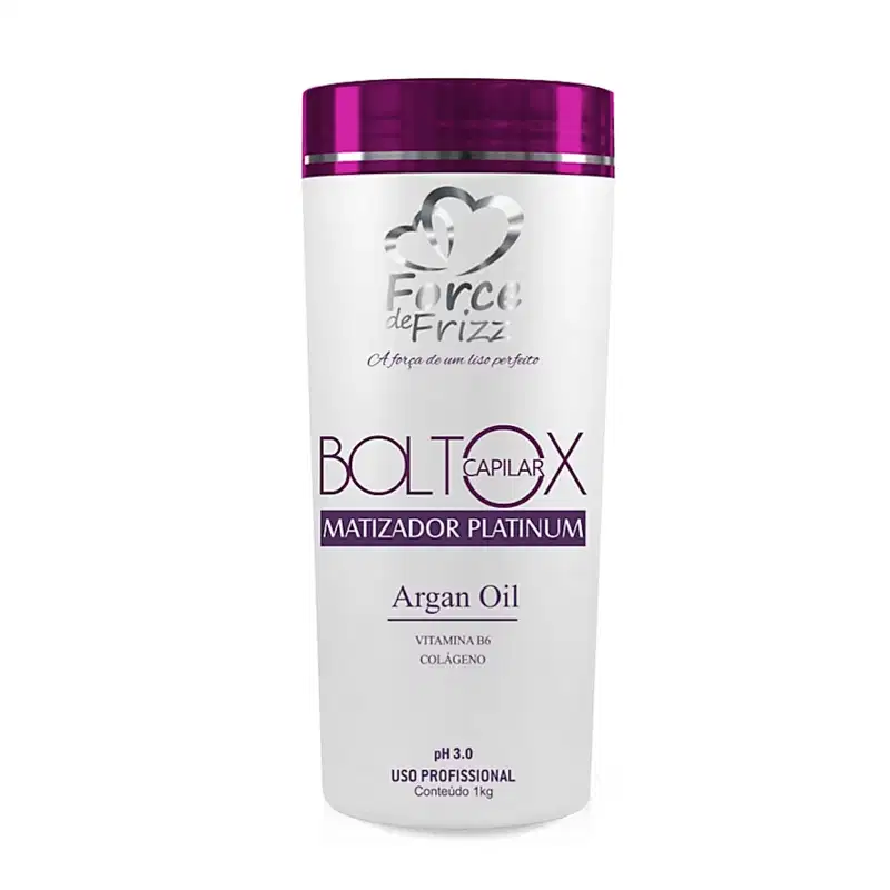 Máscara Matizadora Platinum Boltox Capilar 1Kg - Alinhamento Matização e Brilho