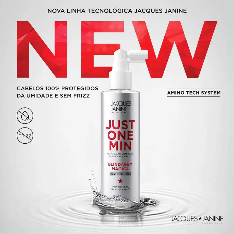 Jacques Janine Just One Min Blindagem Mágica -Spray Anti-frizz Multifuncional 60ml