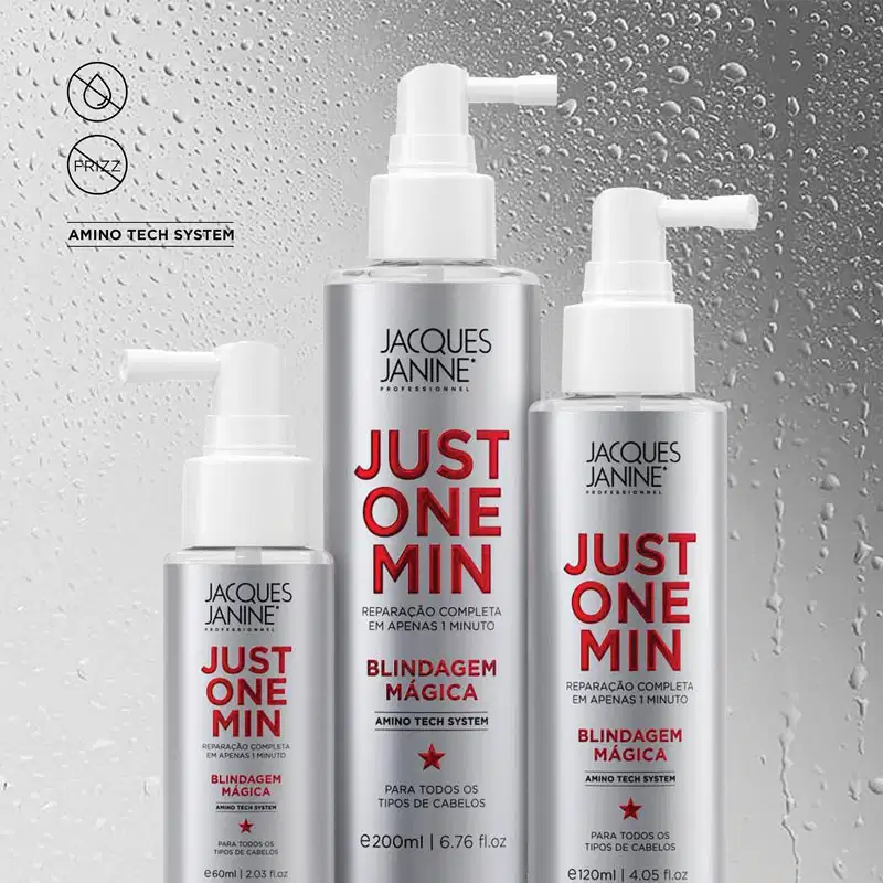 Jacques Janine Just One Min Blindagem Mágica -Spray Anti-frizz Multifuncional 60ml