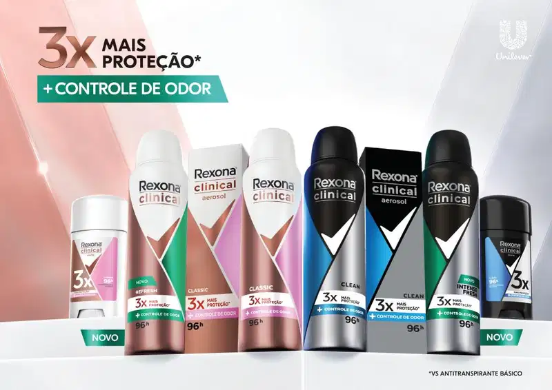 Rexona Clinical Classic - Desodorante Antitranspirante em Creme Feminino 58g