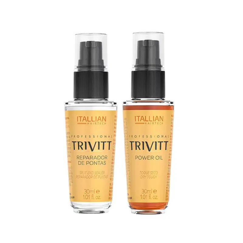 Kit Finalizador Capilar Trivitt Reparador de Pontas + Power Oil