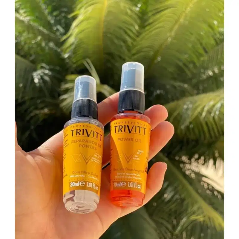 Kit Finalizador Capilar Trivitt Reparador de Pontas + Power Oil