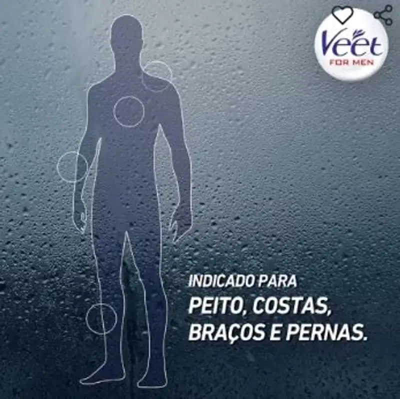 Creme Depilatorio Veet Men 200ml Peles Normais