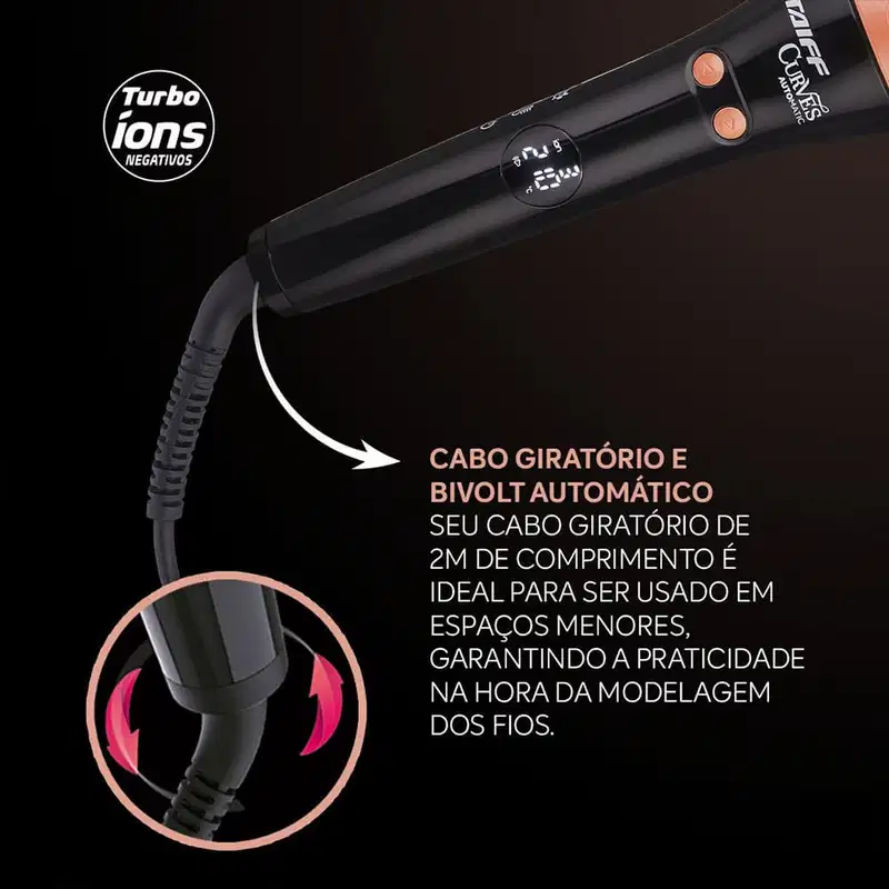 Taiff Curves Automatic Bivolt 210ºC - Modelador de Cachos