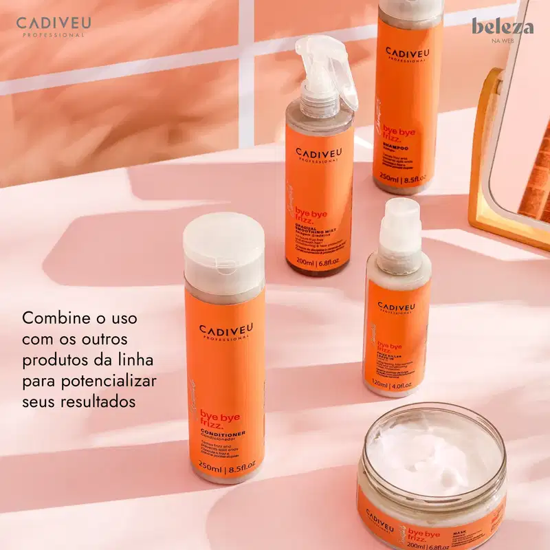 Kit Cadiveu Professional Bye Bye Frizz Shampoo Extra e Condicionador (3 produtos)