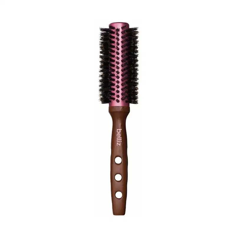 Escova De Cabelo Belliz Madeira Profissional Térmica Média