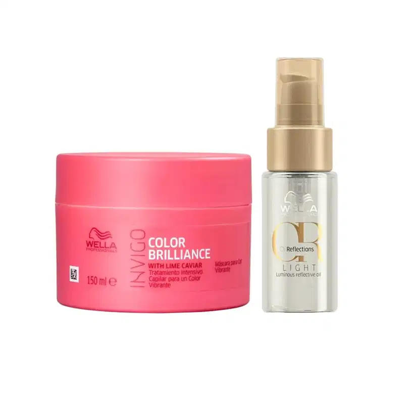 Kit Wella Professionals Invigo Color Brilliance Oil Reflections Shine Care Light (2 Produtos)