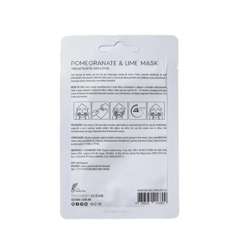 Océane Pomegranate & Lime - Máscara Facial 8g-DISABLED