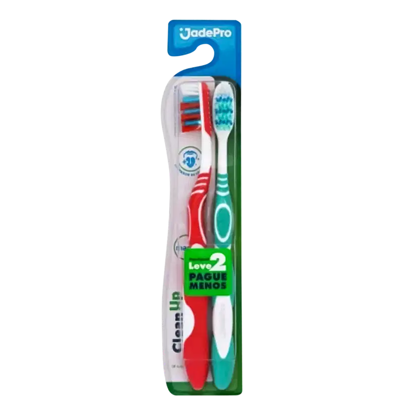 Kit Jadepro Escovas de Dentes Clean Up (2 Unidades)