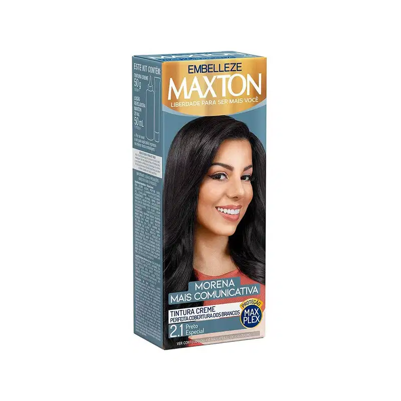 Maxton Preto Especial 2.1 - Tintura Creme 158g