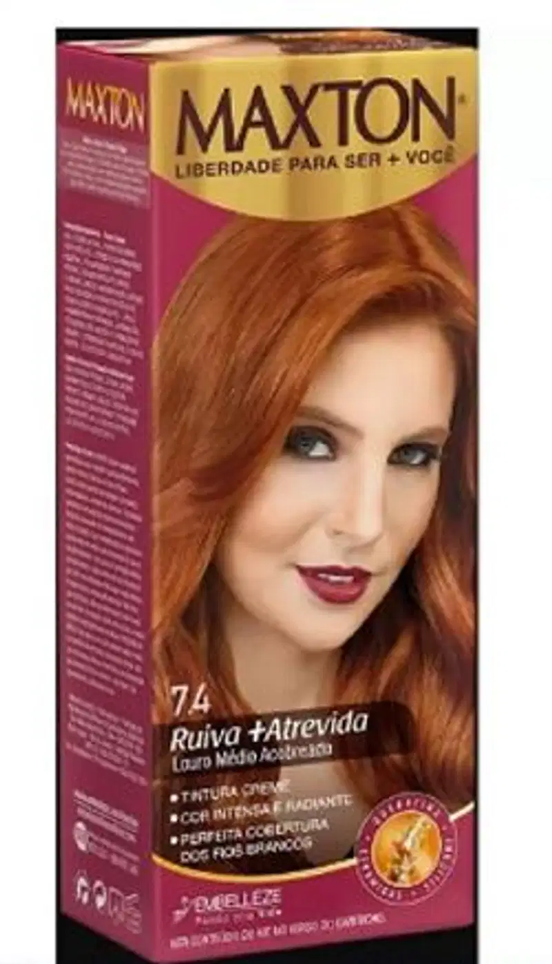 Maxton Louro Médio Acobreado 7.4 - Tintura Creme 158g