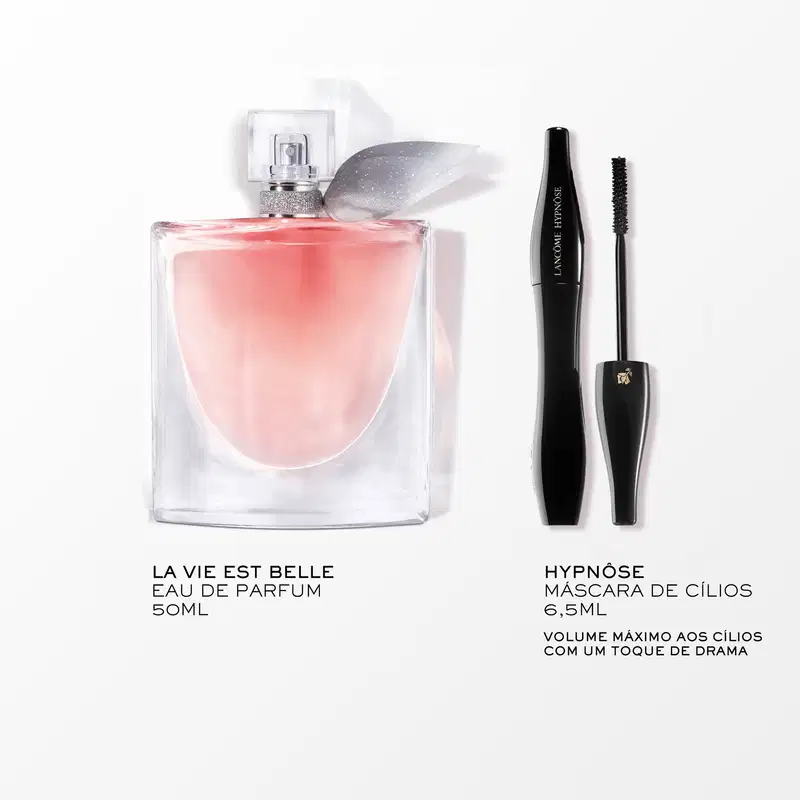 Conjunto La Vie Est Belle Lancôme  Eau de Parfum 100ml + Máscara de Cílios Lancôme  Hypnôse Drama 6,5ml
