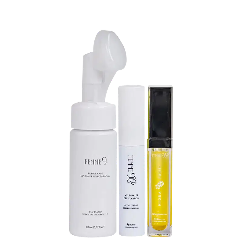 Kit Femme9 Bubble Wild Hidra Fruit Abacaxi (3 Produtos)