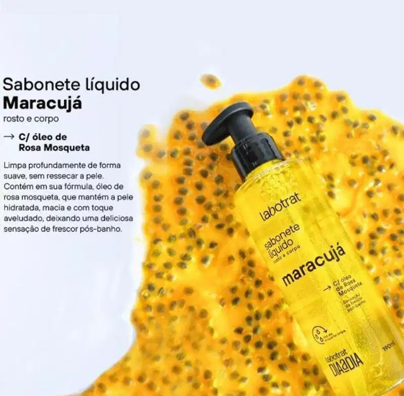 Kit Dia a DIA Experiencia de Banho Maracujá c/5 Iten Labotrat