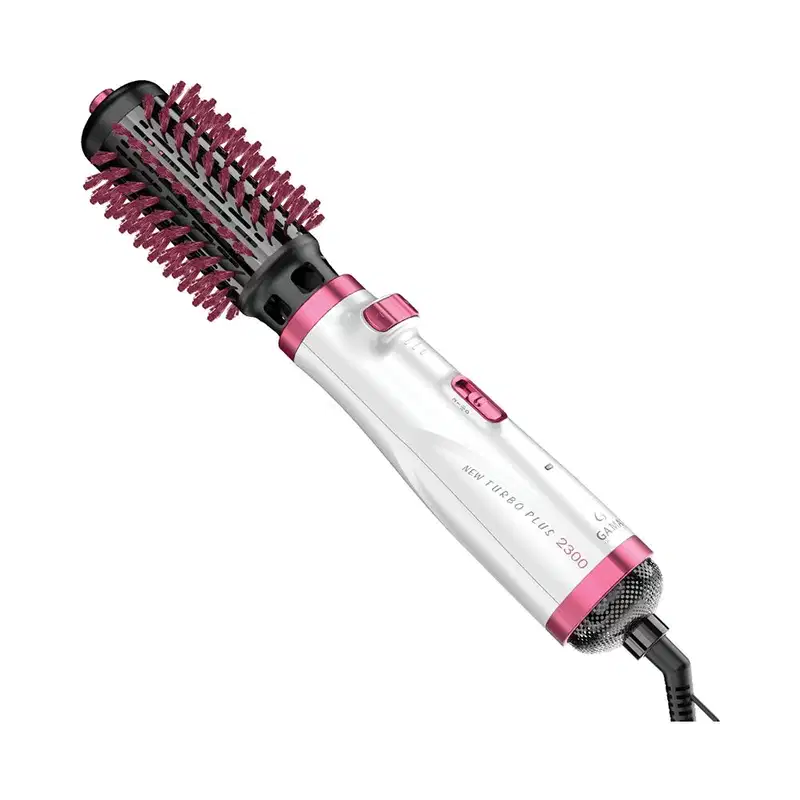 GA.MA Italy New Turbo Plus 2300 Branco/Rosa 110 V - Escova Rotativa