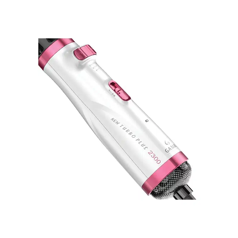 GA.MA Italy New Turbo Plus 2300 Branco/Rosa 110 V - Escova Rotativa