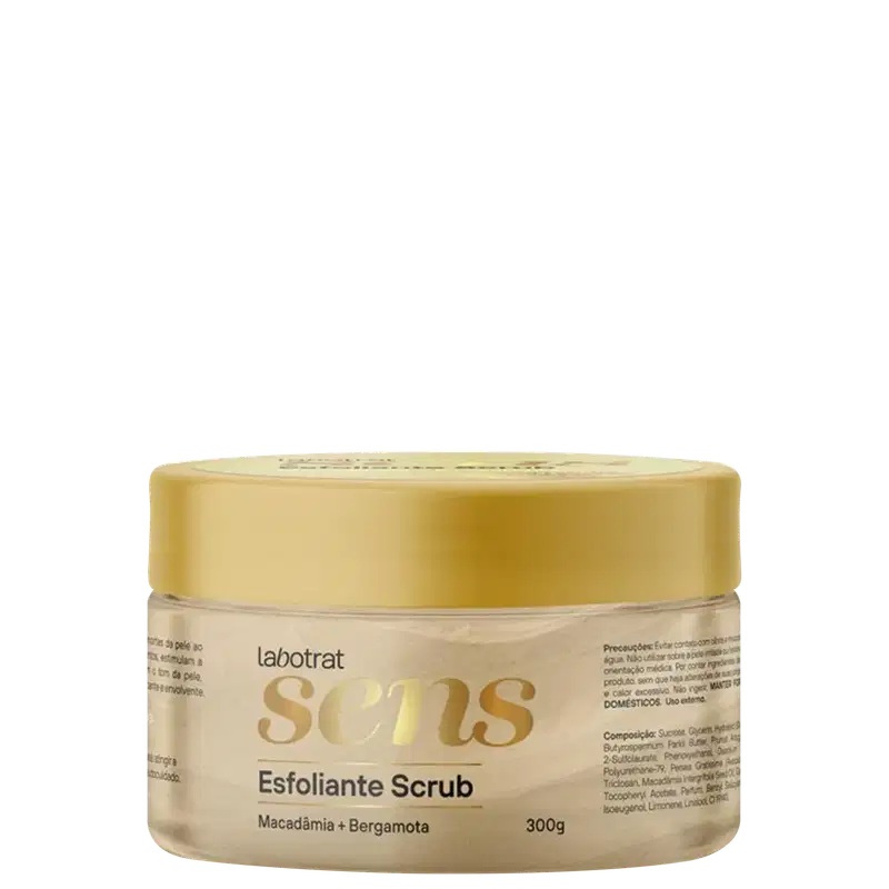 Esfoliante Scrub Macadâmia & Bergamota Sens 300g Labotrat