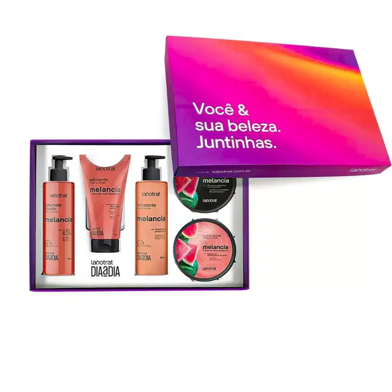KIT DIA A DIA EXPERIENCIA DE BANHO MELANCIA C/ 5 ITENS  LABOTRAT