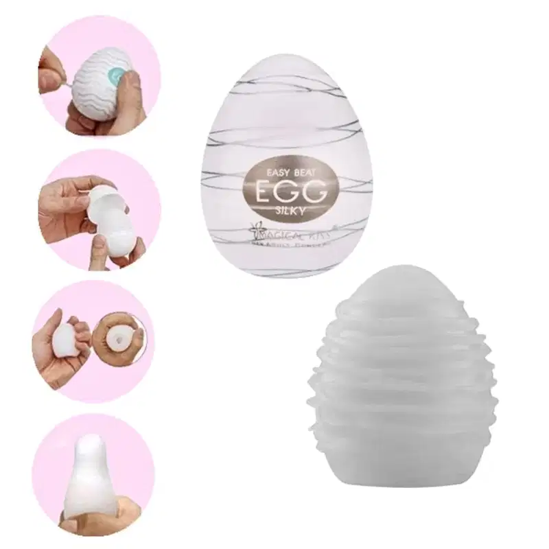 Magical Kiss Easy Beat Egg Silky - Masturbador Masculino de Silicone
