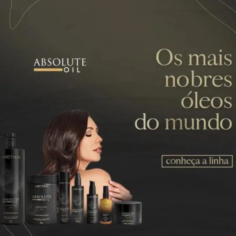 KIT ABSOLUTE OIL SHAMPOO 1L E MÁSCARA 1KG  - ANEETHUN