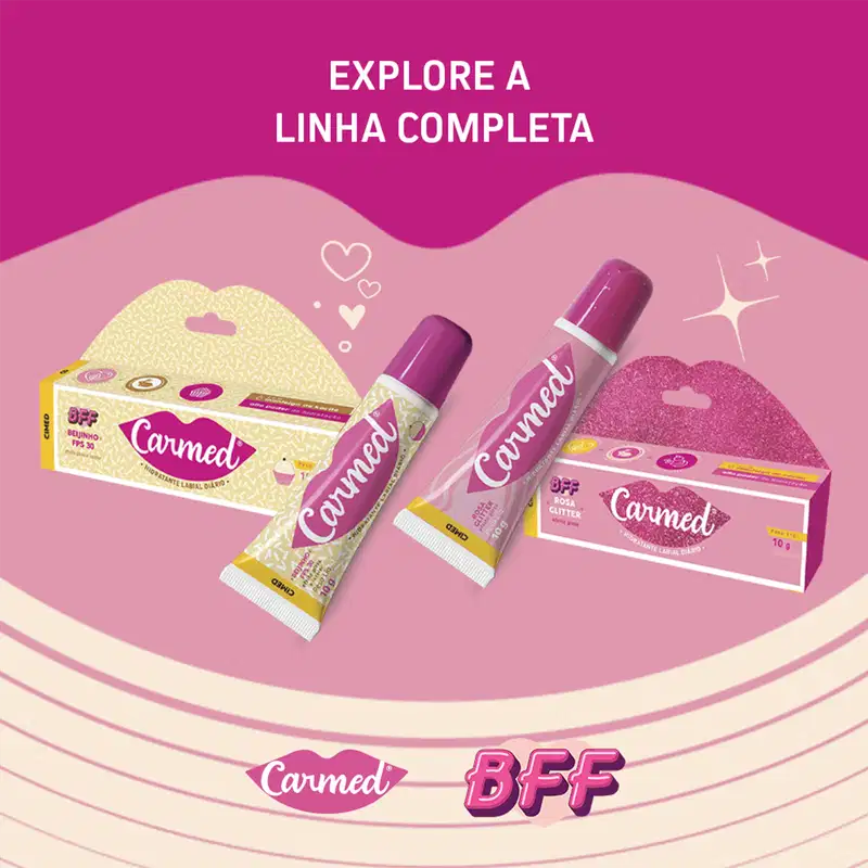 Carmed BFF Beijinho FPS 30 - Hidratante Labial 10g