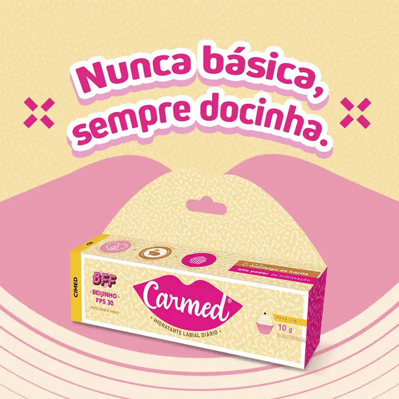 Carmed BFF Beijinho FPS 30 - Hidratante Labial 10g