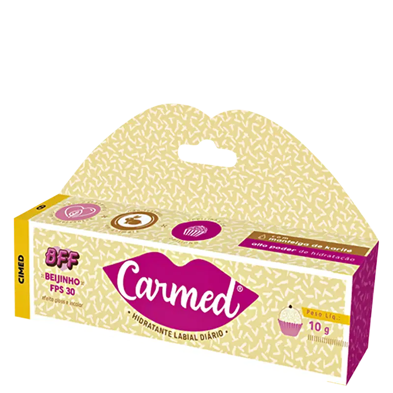Carmed BFF Beijinho FPS 30 - Hidratante Labial 10g