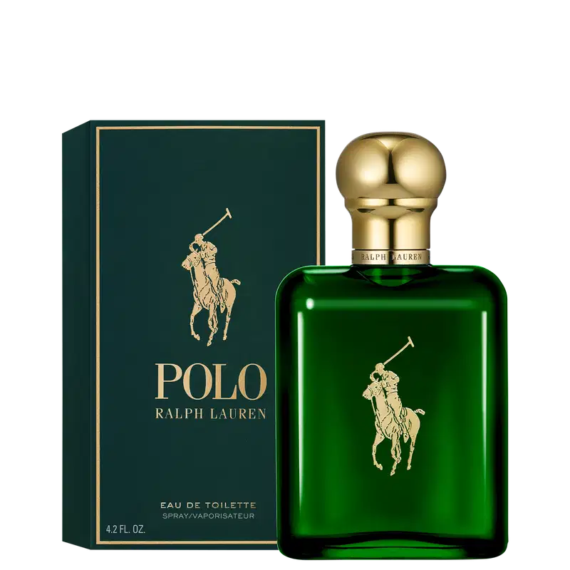 A imagem mostra a caixa do produto retangular ao lado do frasco de perfume.
