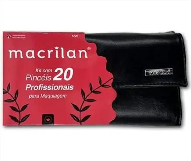 Kit Com 20 Pincéis Profissional Para Maquiagem  Kp20 - Macrilan