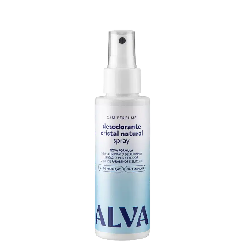 Alva Cristal Sem Perfume - Desodorante Spray 120ml