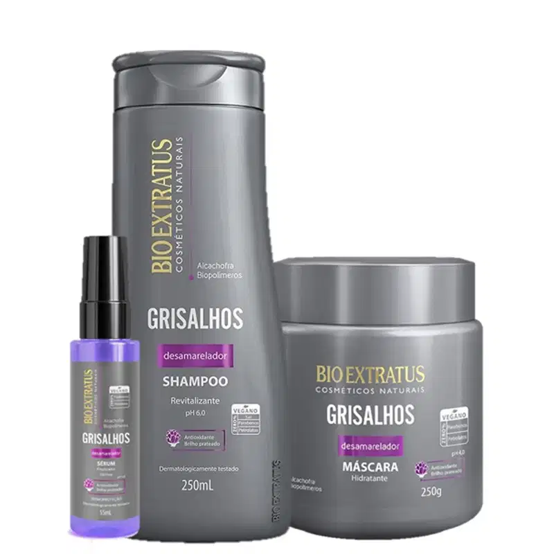 Kit Bio Extratus Grisalhos Desamarelador (3 Produtos)