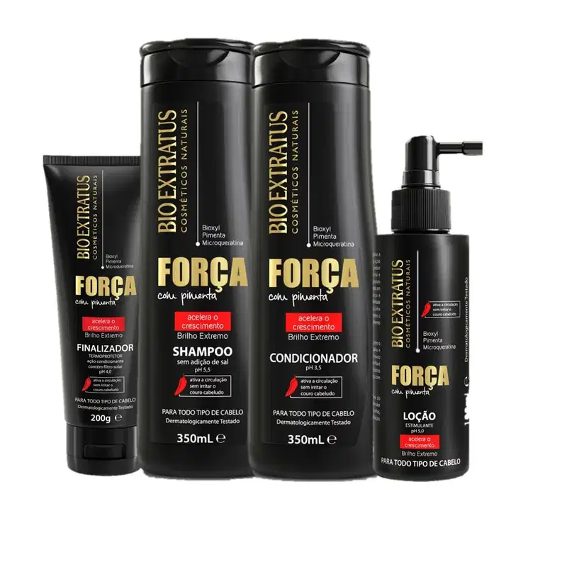 Kit Bio Extratus Força com Pimenta (4 Produtos)