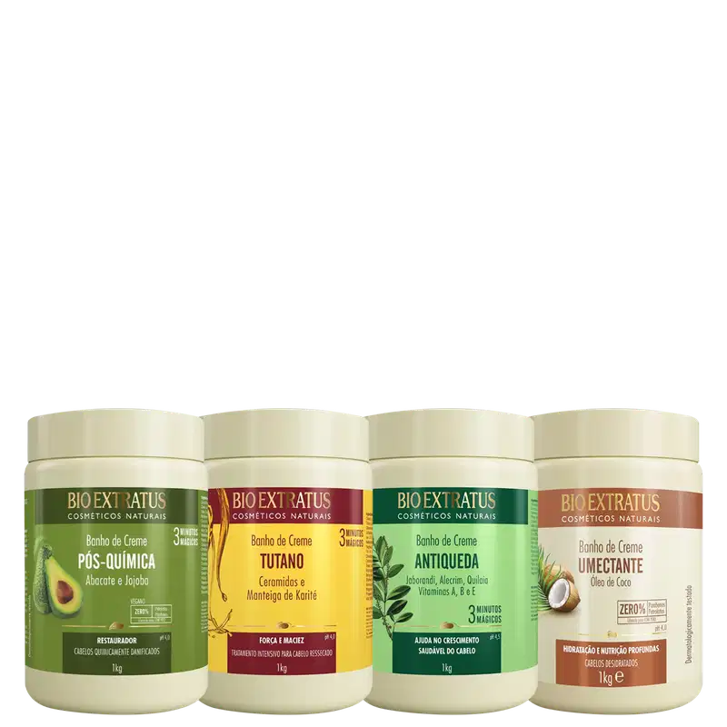 Kit Bio Extratus Cronograma Capilar Hidratação Completa (4 Produtos)