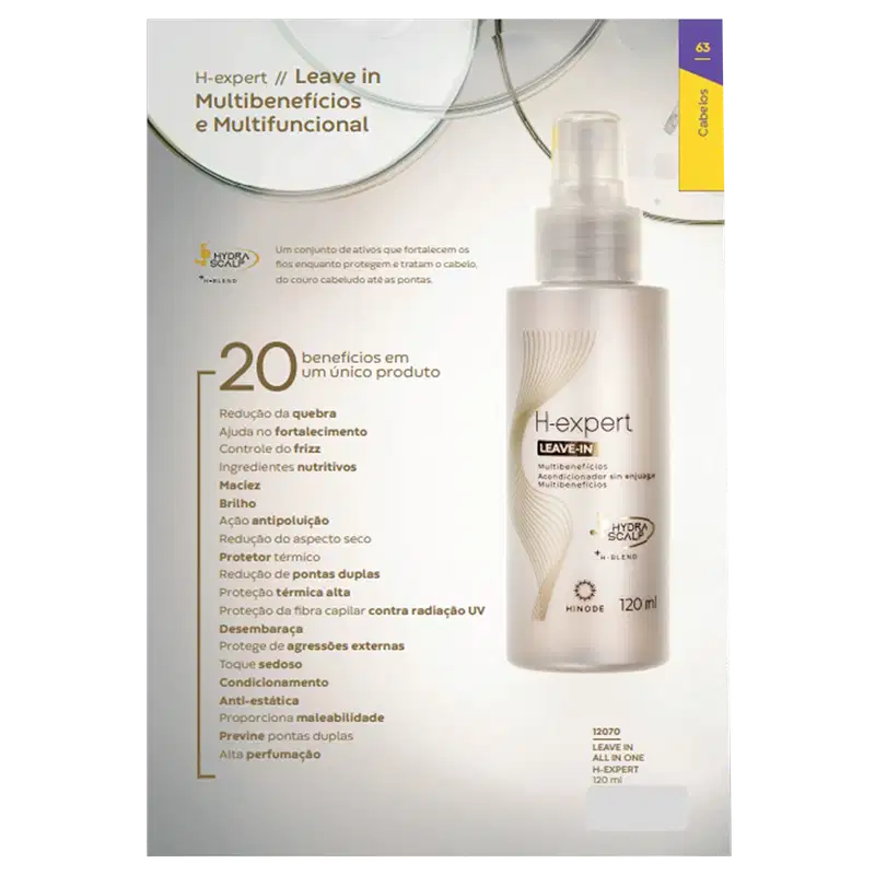 Leave-in Multibenefícios H-Expert 120ml - HINODE