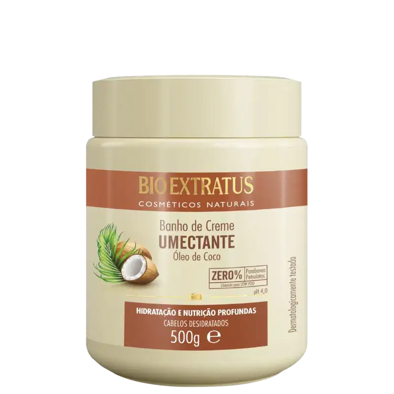 Bio Extratus Umectante Óleo de Coco - Banho de Creme 500g