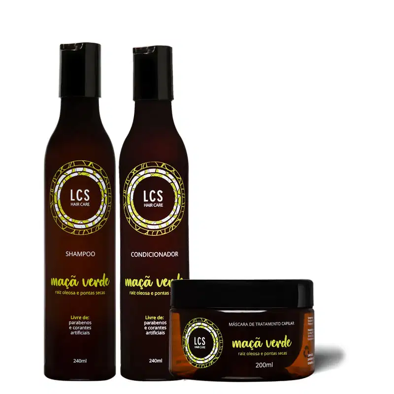 Kit LCS Hair Care Maçã Verde (3 Produtos)