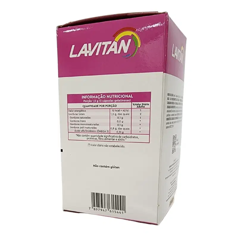 Tabela de informação nutricional