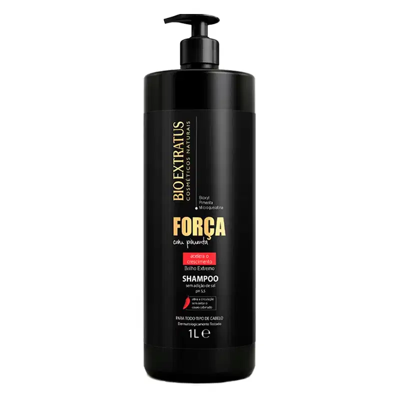 Kit Bio Extratus Força com Pimenta Completo Salão (5 Produtos)