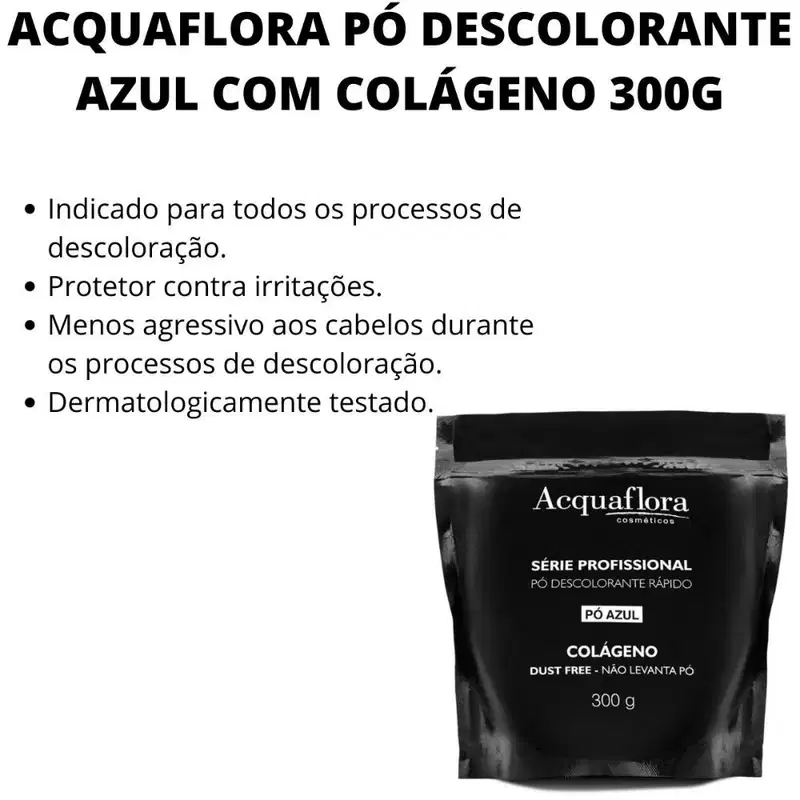 Acquaflora Série Profissional Pó Azul - Pó Descolorante 300g