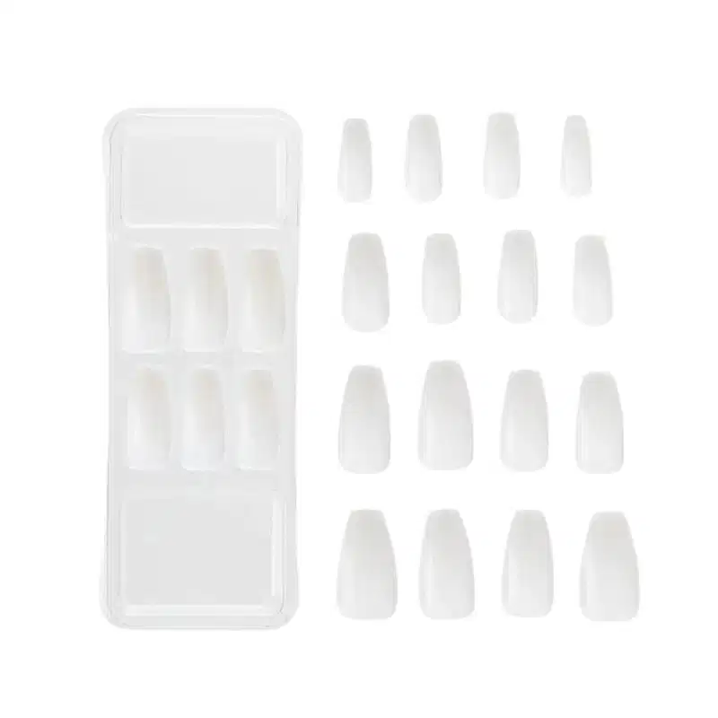 Unhas Postiças Naturals Kiss New York Natural Bailarina Longo