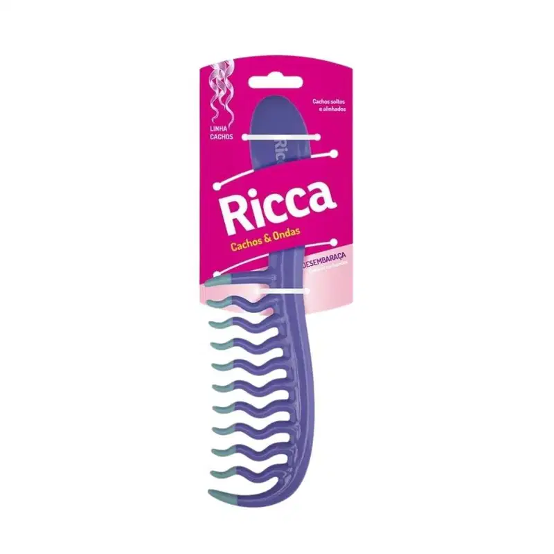 Ricca Cachos e Ondas Roxo - Pente de Cabelos