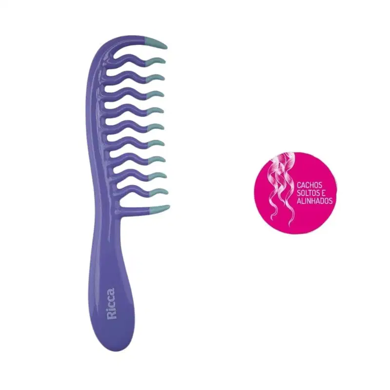 Ricca Cachos e Ondas Roxo - Pente de Cabelos