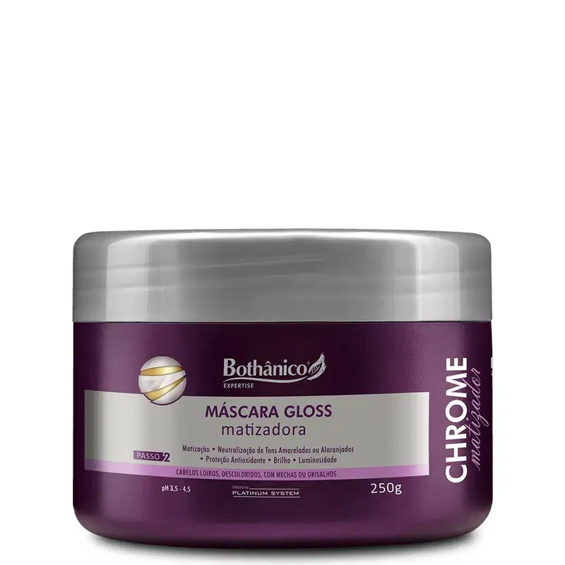 Bothânico Cosméticos Máscar Gloss Chrome Matizador 250g