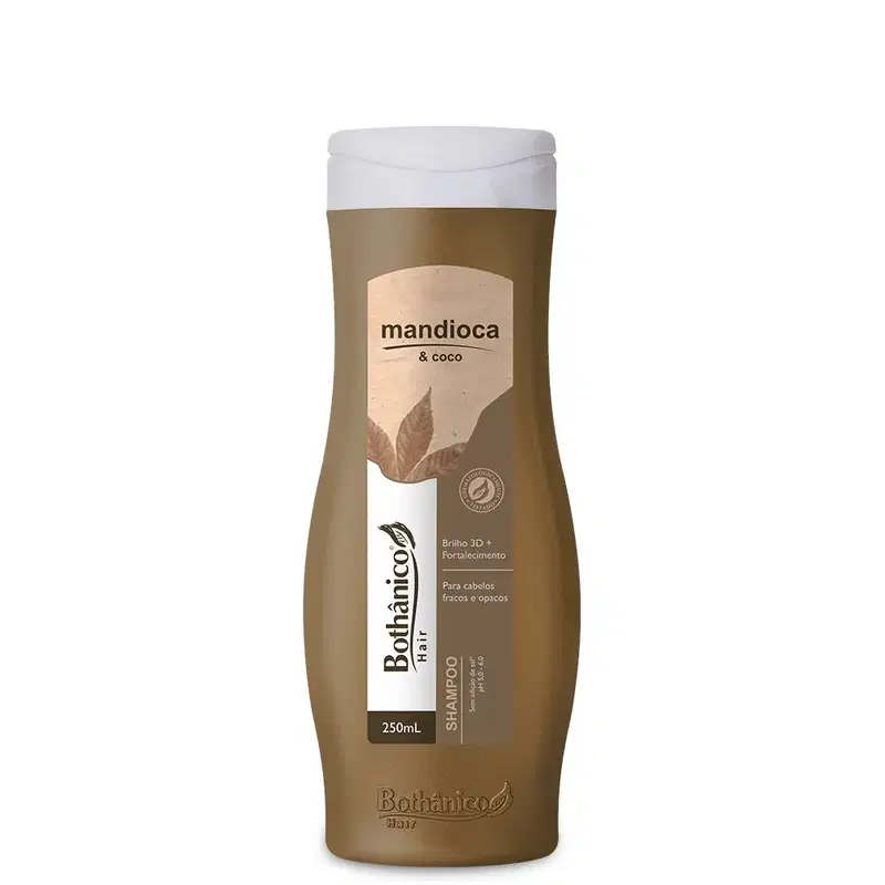 Bothânico Cosméticos Shampoo Mandioca & Coco 250mL