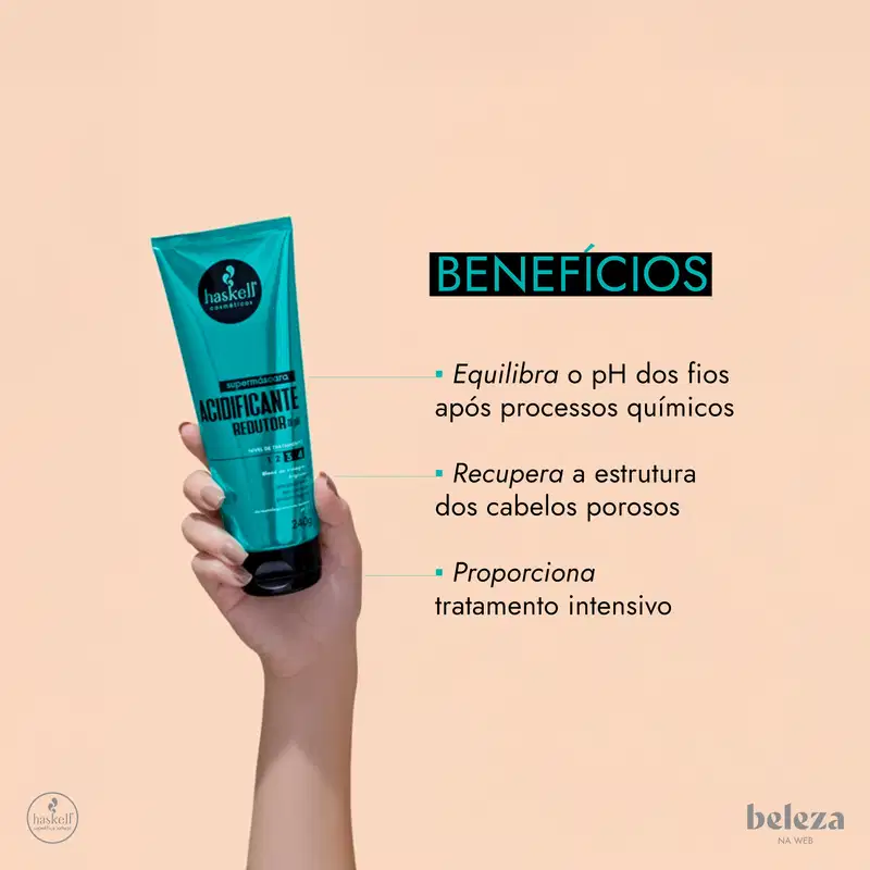 Supermáscara Haskell Acidificante Redutor de Ph 240g