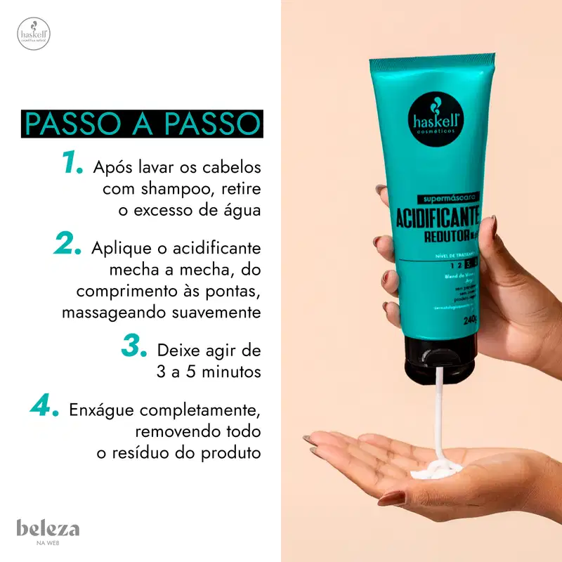 Supermáscara Haskell Acidificante Redutor de Ph 240g