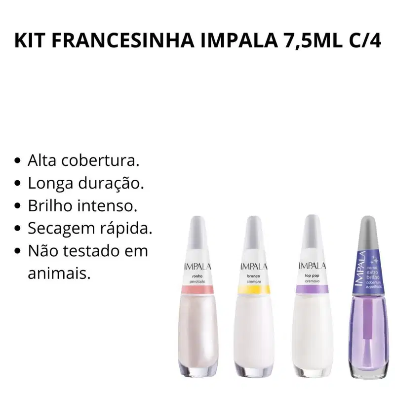 Kit Francesinha Impala 7,5ml C/4