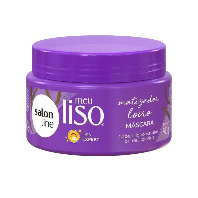 Kit Salon Line Meu Liso Matizador Loiro C/3