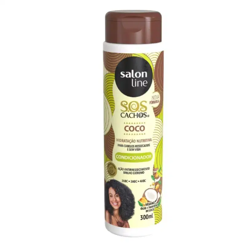 Shampoo + Condicionador Salon Line Sos Cachos Coco Hidratação Nutritiva 300ml