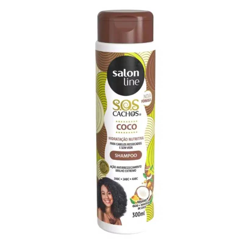 Shampoo + Condicionador Salon Line Sos Cachos Coco Hidratação Nutritiva 300ml
